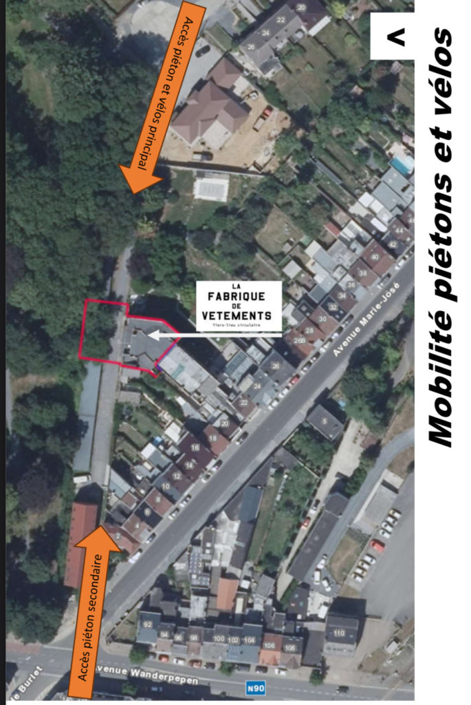 Plan d'accès pietons et vélos Plan d'accès pietons et vélos