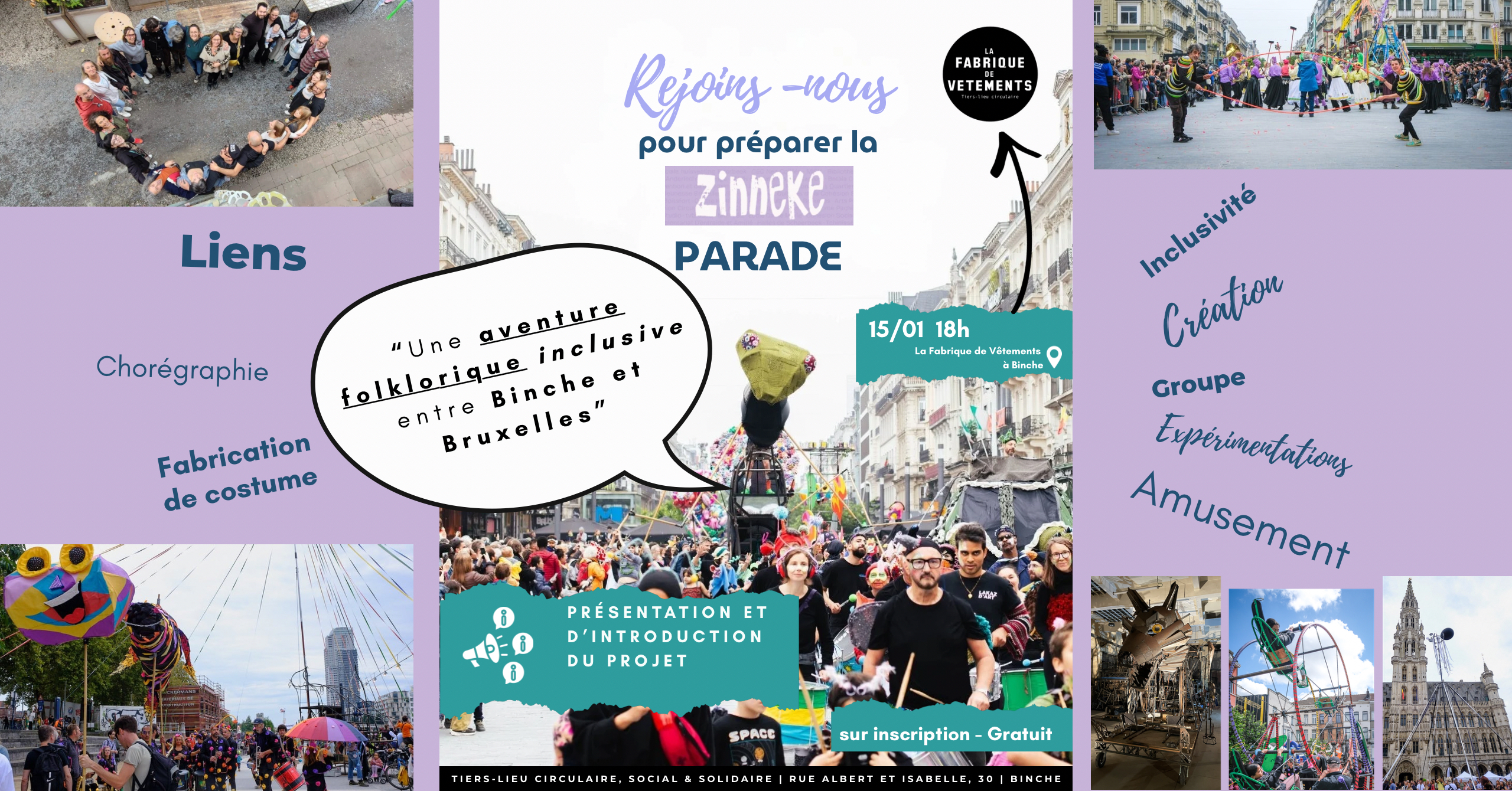 Zinneke 15/01 reunion fabrique