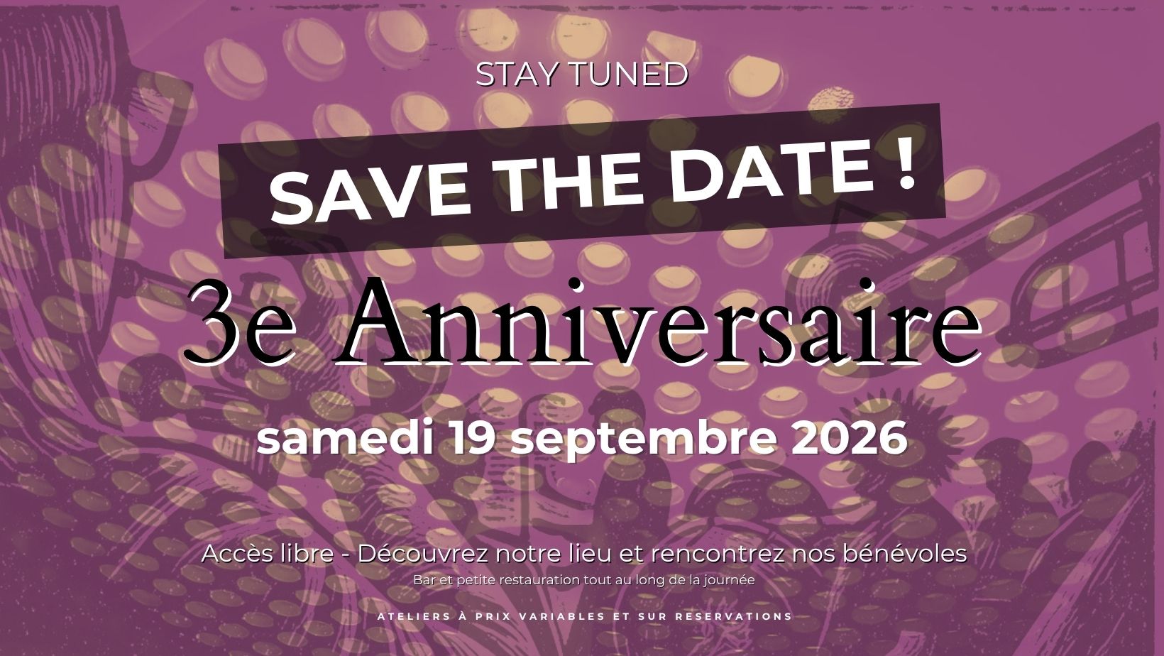 Affiche 3e anniversaire 2026